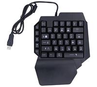 VVHUDA Teclado de una Sola Mano, Mini portátil RGB retroiluminado 35 Teclas con una Sola Mano PC para Juegos Teclado mecánico con Cable USB, para Windows, para Xbox One Small Gift