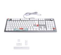 VVHUDA Teclado mecánico, 104 Teclas Cable Trenzado blindado antiinterferencias Punk Gaming USB Esports Game con 30 Tipos de Luces de ensueño, para PC Lapto Small Gift