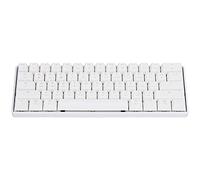 VVHUDA Teclado mecánico, 61-Key RGB LED retroiluminado Gaming Keycap, USB Cute Keycap Durable Dureza Portable Save Space Wired Keypad, para PC Computers Gamer(Blanco) Small Gift