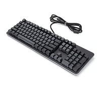 VVHUDA Teclado mecánico con Cable, 104 Teclas USB Colorido RGB retroiluminación Flotante Keycap, Teclado Universal para computadora de Juegos, para Sistema Windows XP / 7/8/10 Small Gift