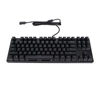 VVHUDA Teclado mecánico con Cable, 87 Teclas Green Axes USB Colorful RGB Backlight Floating Keycap, Universal Gaming Computer Keypad, para Windows PC Gamers Small Gift