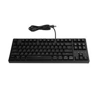 VVHUDA Teclado mecánico de computadora de 87 Teclas, Teclado mecánico de Control de Unidad Incorporado, 20 Opciones de iluminación, Eje Negro, Teclado mecánico táctil de Calidad (Negro) Small Gift