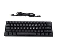 VVHUDA Teclado mecánico para Juegos, 61 Teclas con Cable, Modo Dual, RGB, retroiluminado, USB, Compacto, portátil, ergonómico, para computadora portátil con Windows, PC, Gamer Small Gift