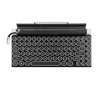 VVHUDA Teclado Retro inalámbrico 83 Teclas Punk Teclado de máquina de Escribir con Gran Capacidad de batería para Ordenador portátil de Escritorio Small Gift