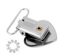 Vvikizy 10 Uds. Clips para Tirantes en Forma de Corazn de Metal Plateado con Dientes de Plstico para Reemplazo de Ropa DIY Clip per ciuccio Tekstylia do Tirantes para sujetador