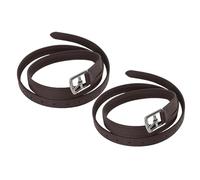 Vvikizy 2 Correas de Estribo Ecuestres, Correas de Estribo de Microfibra con Hebillas de Acero Inoxidable, para Montar a Caballo (Marrón Oscuro)