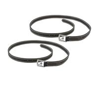 Vvikizy 2 Correas de Estribo Ecuestres, Correas de Estribo de Microfibra con Hebillas de Acero Inoxidable, para Montar a Caballo (Negro)
