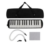 Vvikizy 32 Key Melodica, Piano Wind Instrument Azmónica con Material ABS para Principiantes Estudiantes Estudiantes Práctica de la Banda Escolar (Negro)
