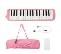 Vvikizy 32 Teclas Melodica melodica color rosa 32 Teclas de Piano Instrumento de Educaci¨®n Musical Melodica con Boquilla y Tubo Flexible para Principiantes Melodicas