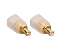 Vvikizy Adaptador A2DC a 0,78 Mm, Compacto, Transferencia de Sonido sin Pérdidas para Auriculares Technica, 2 Unidades (Transparente)