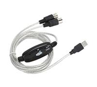 Vvikizy Adaptador de Cable Midi USB Midi a USB con Conectores de Oro Indicador LED Conductor Incorporado para Vista OS X 2 Metros