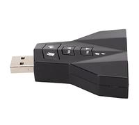 Vvikizy Adaptador de Sonido USB Externo con Sonido Envolvente 7.1 para PC y Portátil Equipado con Función Plug and Play