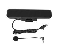 Vvikizy Altavoz de Computadora con Micrófono Desmontable, USB Plug and Play, Control de Volumen, Silencio de una Tecla, Monitor con Abrazadera para PC, Consola de Juegos Portátil, con