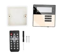 Vvikizy Amplificador de Música para Montaje en Pared, Pantalla LCD de 2,4 Pulgadas, Reproductor de Audio Inalámbrico Bluetooth 5.3 con Control Remoto, para Espacios Pequeños en Ca