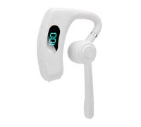 Vvikizy Auricular Inalámbrico Bluetooth con Micrófono, Reducción de Ruido, Diseño Ergonómico, Eje Giratorio de 270° para Conducción Empresarial (Blanca)