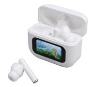 Vvikizy Auriculares de Traducción de 144 Idiomas, Traductor Bluetooth con Cancelación de Ruido y Batería de Larga Duración para Viajes y Comunicación, Control Táctil, 2 Unidades (Blanca)