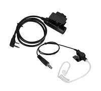 Vvikizy Auriculares Intrauditivos Walkie Talkie con Conducto de Aire K Head, con U94 PTT para Radio Enchufable