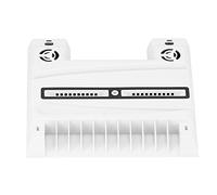 Vvikizy Base de Refrigeración Multifuncional para Consola de Juegos con Controlador de Carga Dual para, Diseño Compacto y 11 Ranuras para Discos, Blanco, 1 Pieza