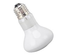 Vvikizy Bombilla de Lámpara de Calor para Reptiles E27 UVA, Lámpara Calefactora de Cerámica Blanca para Reptiles, Anfibios, Dragones Barbudos, Tortugas, Pitones Bola (100W)