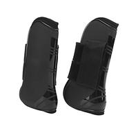Vvikizy Botas Ligeras Protectoras para Tendones de Caballo para Saltar y Entrenar, Botas de Soporte para Caballos con Carcasa de PU para Jinetes, Material 4 Uds. (Un par de Patas Delanteras Grandes.)
