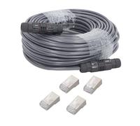 Vvikizy Cable de Extensión Starlink, Kit de Extensión y Reparación de Cable de Repuesto Starlink, Extensión de 150 Pies a 225 Pies Soporte IP68 Cable de Protocolo 1000M