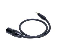 Vvikizy Cable de Sonido Estéreo de 3,5 Mm a XLR con Conectores Chapados en Oro, Compacto, 0,5 M, Negro, para Teléfonos Inteligentes, Tabletas, Reproductores de MP3