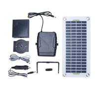 Vvikizy Calentador de Panel Solar de 30 W, Calentador de Espacio Portátil de Silicio Monocristalino con Juego de Caja de Batería, para Secado de Casas de Mascotas Montadas en