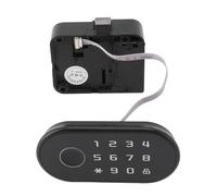 Vvikizy Cerradura de Armario con Huella Dactilar, Cerradura Biométrica Inteligente sin Llave con 3 Formas de Desbloqueo, Tarjeta de Contraseña, Llave y Respaldo USB, para Cajones,