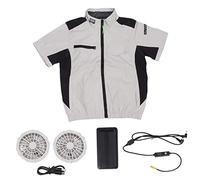 Vvikizy Chaqueta de Enfriamiento, Camisa con Aire Acondicionado Ropa de Aire Acondicionado para Hombres y Mujeres Ventilador de Verano Ventilador de Enfriamiento con Ropa de Luz de 20000 (Xxl)