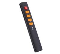 Vvikizy Controlador Remoto, Control Remoto TV Botones Big Botones Smart Learning Control Universal para TV, STB, DVD, HiFi, VCR con Reemplazable (Naranja)