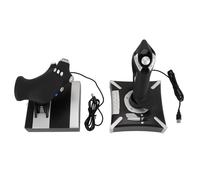 Vvikizy Controles de Simulador de Vuelo, Timón de Acelerador de Vibración Dual, 3 Modos, Controlador de Palanca de Vuelo, Joystick para 7/8/10/11