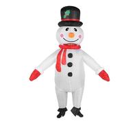 Vvikizy Disfraz Inflable de Muñeco de Nieve, Traje Inflable Divertido de Poliéster Acuático de 5,9 Pies, con Soplador de Aire Reforzado para Fiestas de Cosplay de Carnavales Navideños