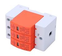 Vvikizy Dispositivo de Protección contra Sobretensiones, Protector de Sobretensión 3P 420V AC 20kA 40kA para Eléctrico Doméstico, con Gabinete Retardante de Llama Montado en Riel