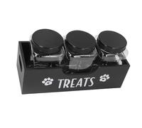 Vvikizy El Contenedor de Golosinas para Perros de Madera Maciza Promueve Hábitos de Alimentación Saludables para los Entusiastas de Las Mascotas