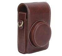 Vvikizy Elegante Bolso para Cámara de Cuero PU para GR/GR2/GR3 con Práctica Correa para el Hombro para Facilitar su Transporte (Café)
