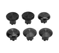 Vvikizy Empuñaduras Analógicas de Metal de 6 Piezas, Palanca de Mando de Aleación de Aluminio para Controlador de Borde con Tapas Intercambiables, Accesorios para Consola de Juegos Plug (negra)