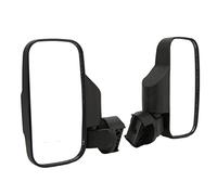 Vvikizy Espejo Retrovisor Convexo con Pernos de Acero Inoxidable, Espejos Laterales con Barra Antivuelco para UTV, Color Negro para Conductores Al Aire Libre