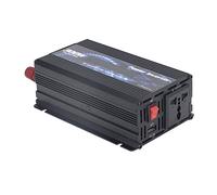 Vvikizy Inversor de Corriente Convertidor de Cargador de Coche Eficiente de 300 W con Pantalla LCD y Ventilador de Refrigeración para Acampar y Viajar Alta Adaptabilidad (Negra)