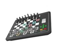 Vvikizy Juego de Ajedrez Electrónico con Tablero Magnético Inteligente para Niños y Adultos, Mejora Las Habilidades Lógicas, 3 Modos de Juego para el Hogar o Viajes, Material ABS (Negra)