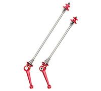 Vvikizy Juego de Brochetas de Liberación Rápida para Bicicleta de Montaña, Aleación de Titanio Liviana para Accesorios de Ciclismo, Brochetas de Buje Delantero y Trasero de Aluminio para Ruedas con