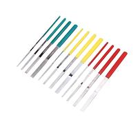 Vvikizy Juego de Mini Limas de 12 Piezas, Lima Plana de Excelente Rendimiento para Moler Varios Materiales, Suave y Cómodo, 50x180mm