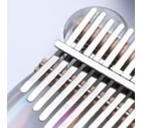 Vvikizy Kalimba de 17 Teclas, Piano de Pulgar Acrílico Profesional con Teclas de Metal para Clases de Música en Casa y Regalos Navideños (Tipo de oso)