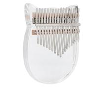 Vvikizy Kalimba de 17 Teclas, Piano de Pulgar Transparente con Letras y Notas Grabadas para Principiantes, Niños y Profesionales, Piano de Pulgar Kalimba Transparente