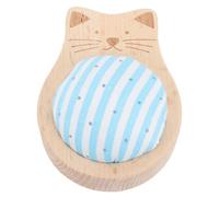 Vvikizy Kit de Alfiletero de Costura, Lindo Alfiletero en Forma de Gato con 80 Alfileres de Posicionamiento Artesanal, para Proyectos de Costura Artesanal y Confección