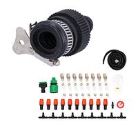 Vvikizy Kit de Atomización de Salida única para Invernadero de Riego por Goteo con Boquilla Pulverizadora de 8 M para Riego de Césped, Niebla Fina, Jardinería Doméstica 328 G, para Producción de