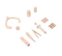 Vvikizy Kit de Juego de Médico de Madera para Niños Pequeños, Juego de Médico Interactivo y Seguro, Esencial para Cooperativo