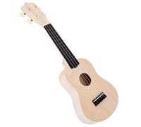 Vvikizy Kit de Ukelele de Bricolaje de 21 Pulgadas, Haga su Propio Juguete de Ukelele Hawaiano con Cuerpo de Madera sin Pintar, para Niños que Ensamblan Manualidades