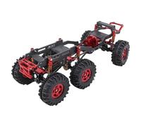 Vvikizy Marco de Chasis Mejorado de Fibra de Carbono para Carrocería de Camión Axial SCX24 RC, Chasis Ligero y Resistente de Baja Gravedad Central para Entusiastas de Las Carreras (Negro Rojo)