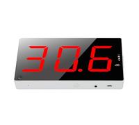 Vvikizy Medidor de Nivel de Sonido de Pantalla Grande, Montaje en Pared, Capacidad de 30-130dB, Alarma, Comprobador de Decibelios para KTV, Oficinas, Material ABS