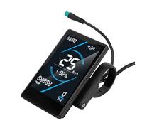Vvikizy Medidor Eléctrico de Pantalla LCD a Prueba de Lluvia para Bicicletas Pantalla HD 24-72V Construcción Ligera de ABS